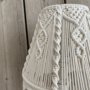 Abat jour en macramé