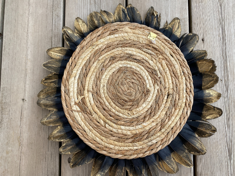 Jujuhat plumes noires bout doré – Image 3